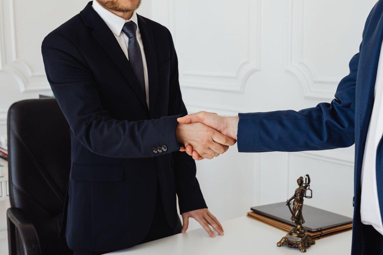 Business handshake — partnership